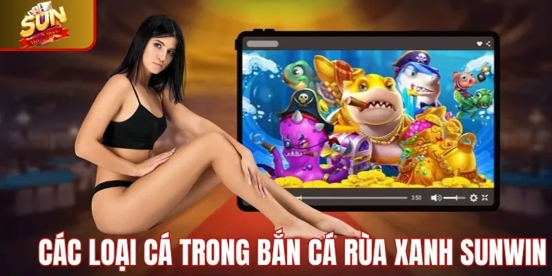 Các loại cá trong bắn rùa xanh Sunwin